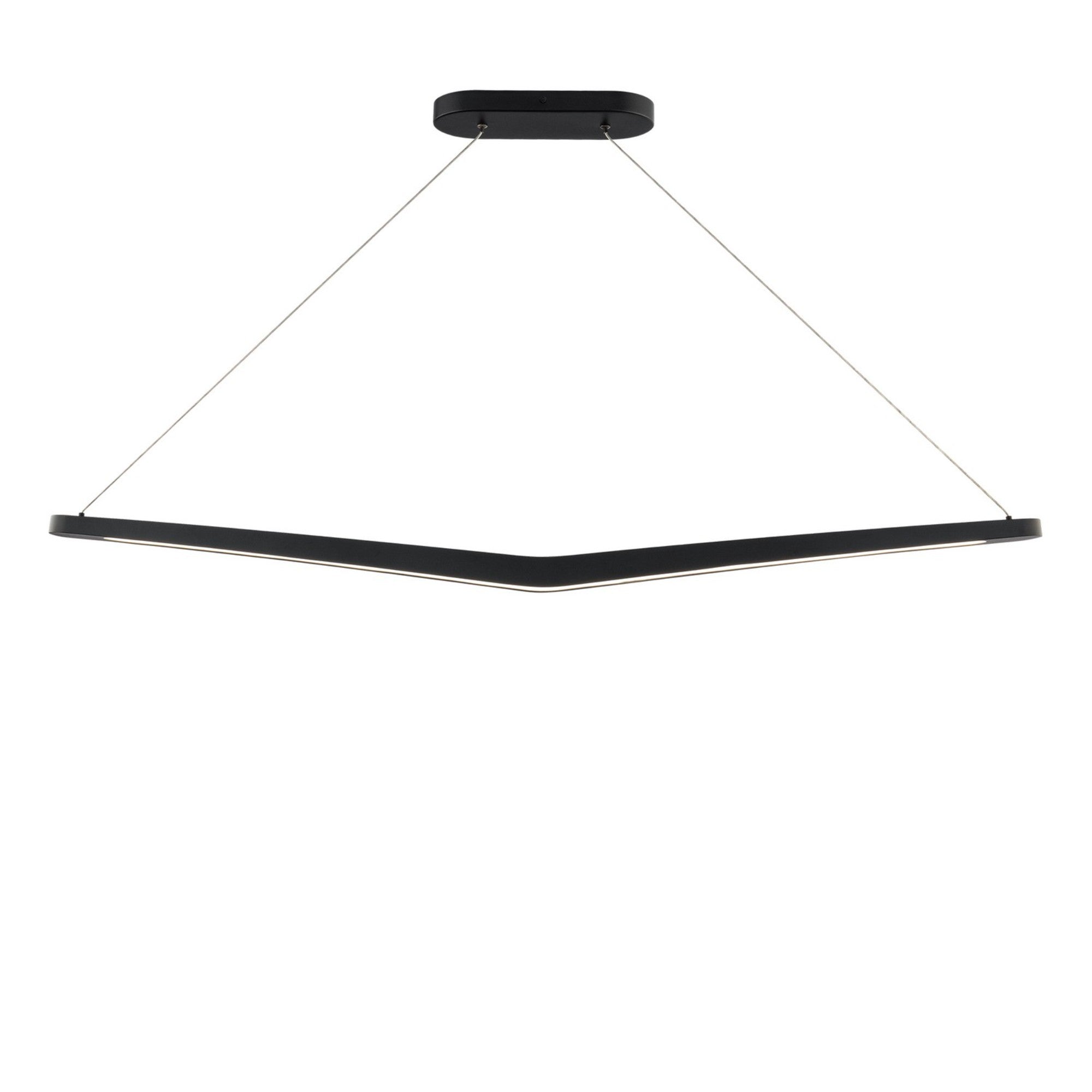 Alleron 46" LED Linear Pendant, 4CCT, Black Finish - Bees Lighting