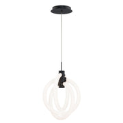 Knot 13" LED Mini Pendant, 4CCT, Black Finish - Bees Lighting