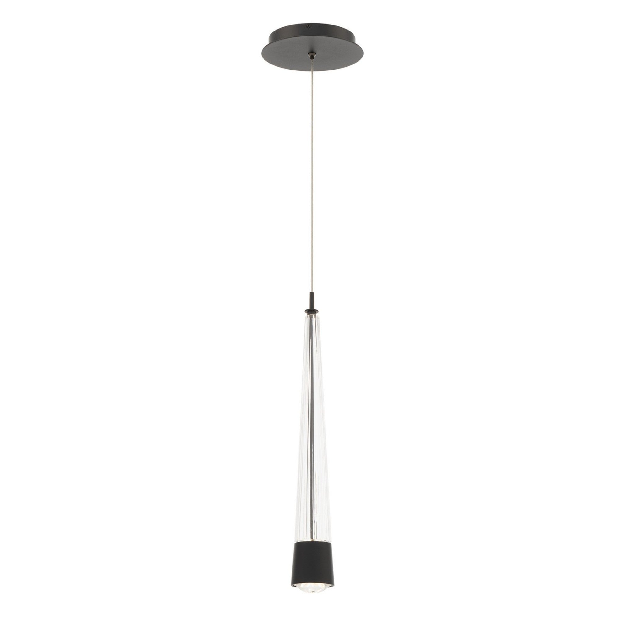 Quill 16" LED Mini Pendant, 4CCT, Black Finish - Bees Lighting