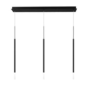 Viggo 24" 3-Light LED Chandelier, 4CCT, Black Finish - Bees Lighting