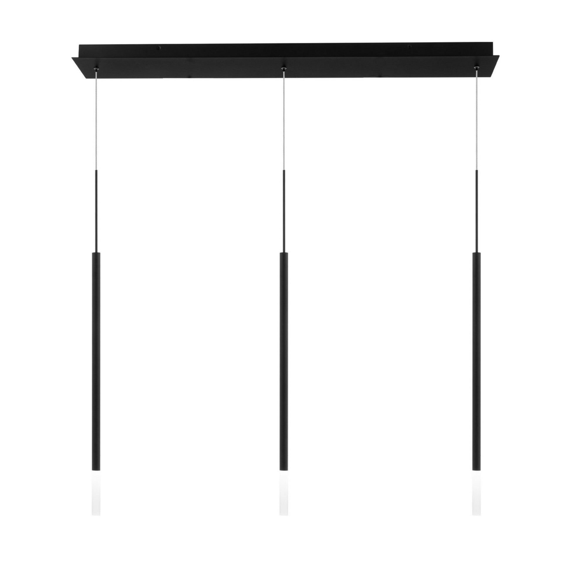 Viggo 24" 3-Light LED Chandelier, 4CCT, Black Finish - Bees Lighting
