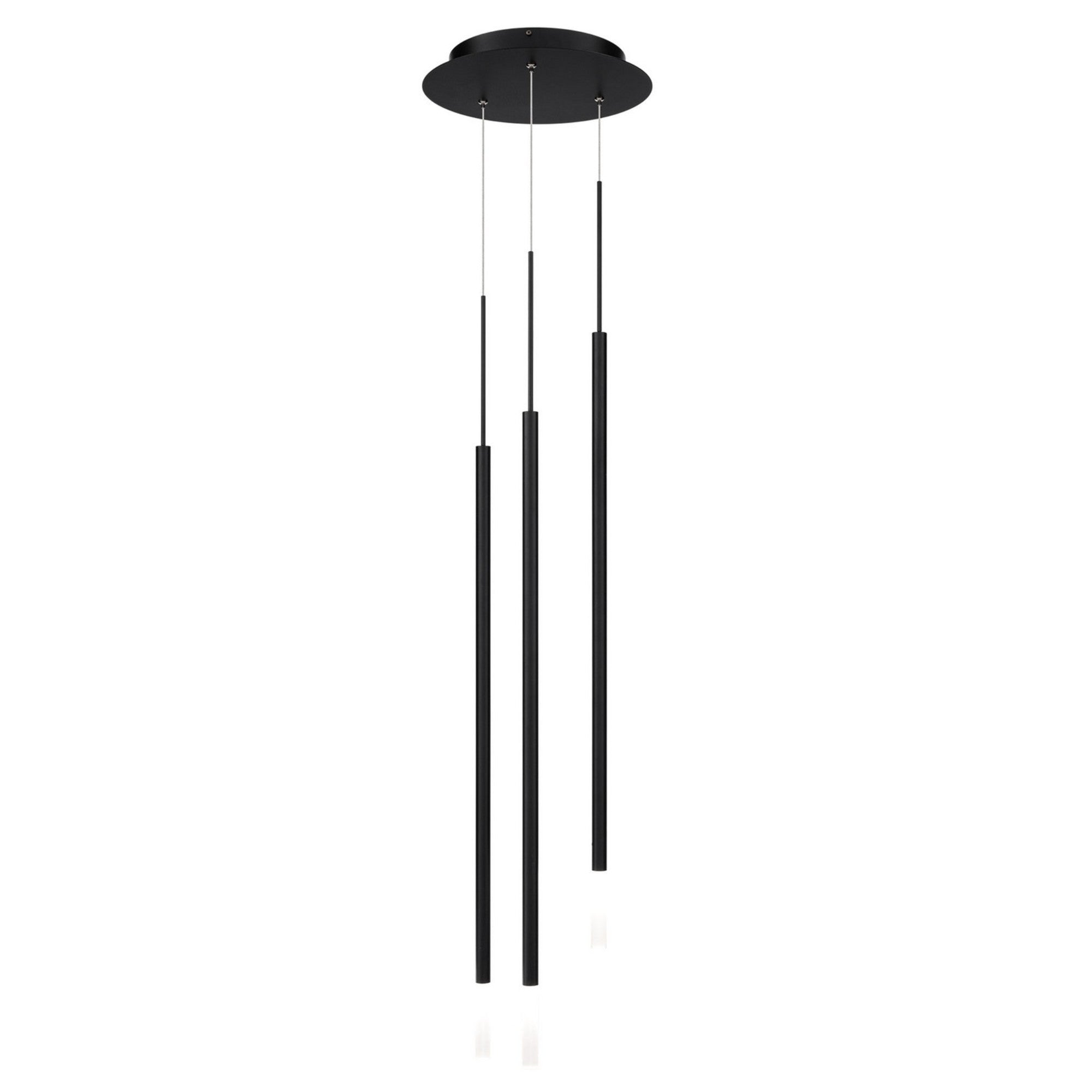 Viggo 32" 3-Light Round LED Chandelier, 4CCT, Black Finish - Bees Lighting