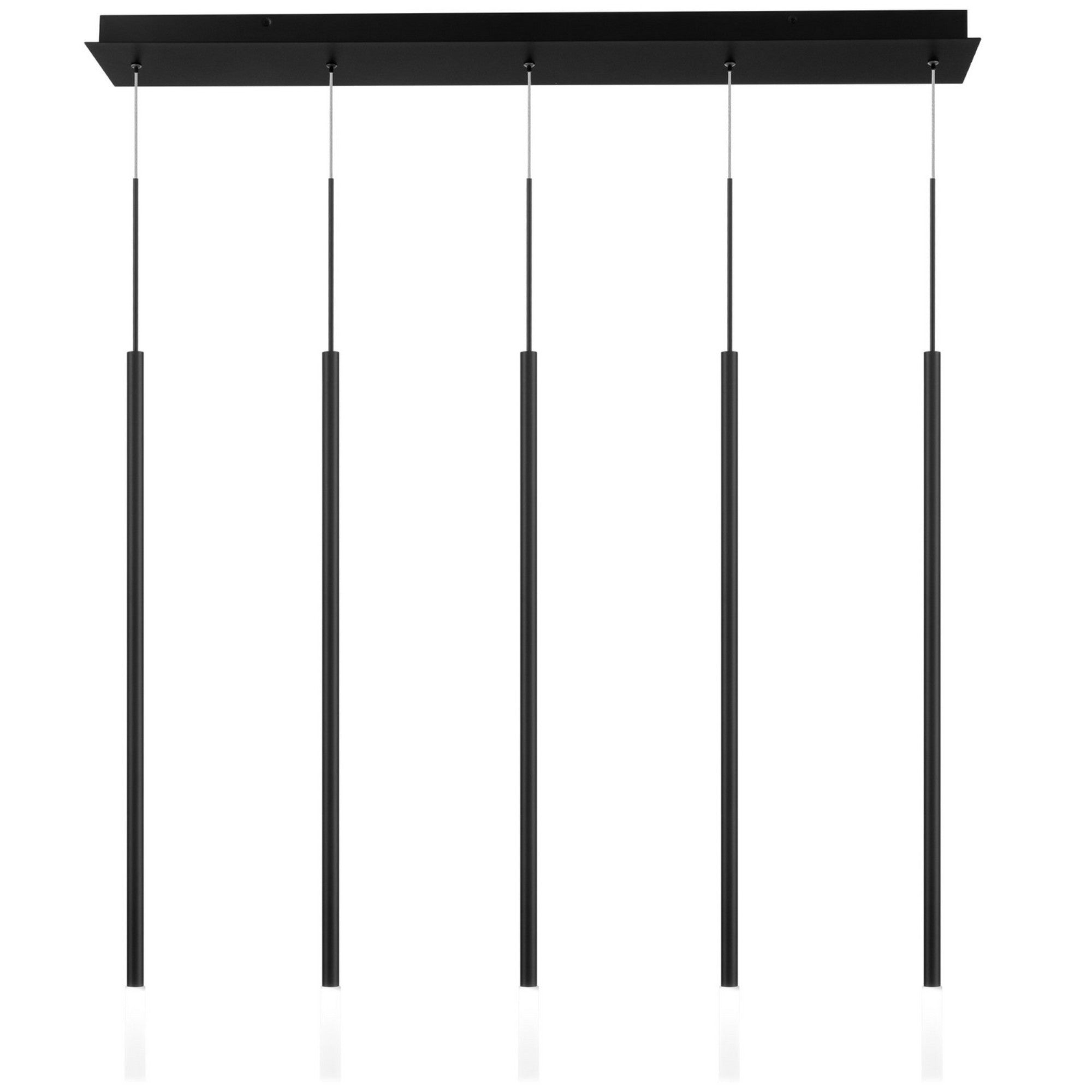 Viggo 32" 5-Light LED Chandelier, 4CCT, Black Finish - Bees Lighting