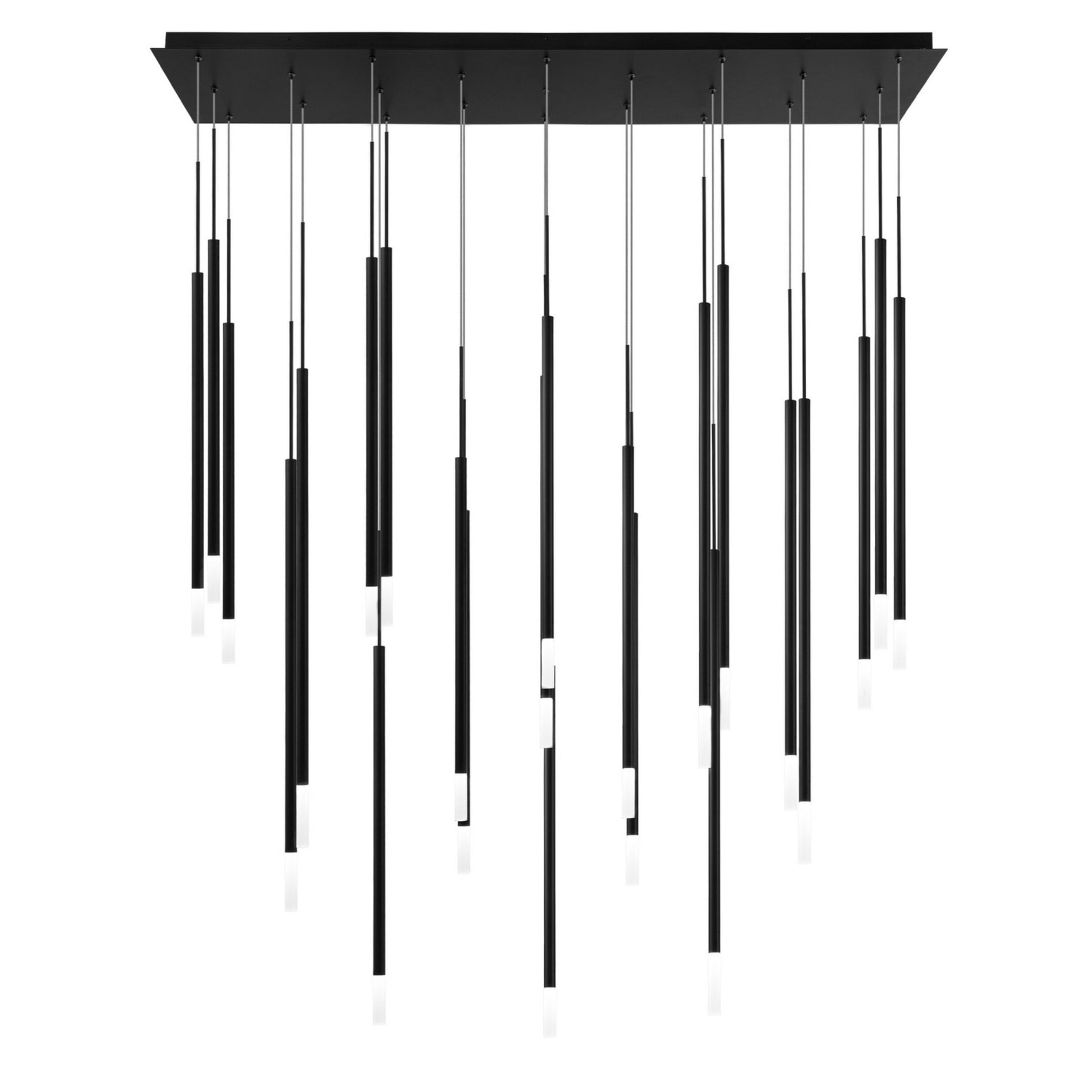 Viggo 32" 23 Light LED Chandelier, 4CCT, Black Finish - Bees Lighting