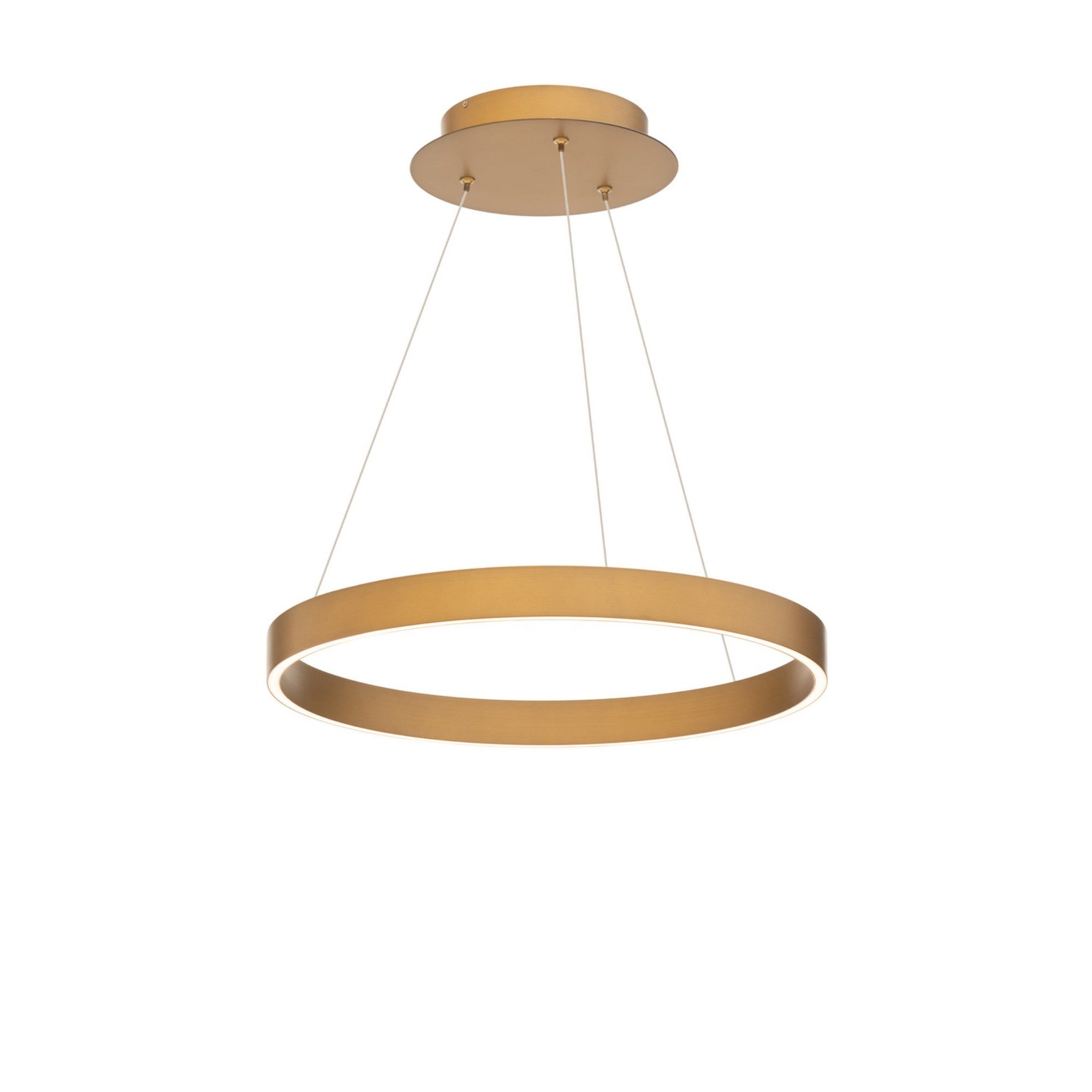 Sirius 18" LED Pendant, Aged Brass Finish - Bees Lighting