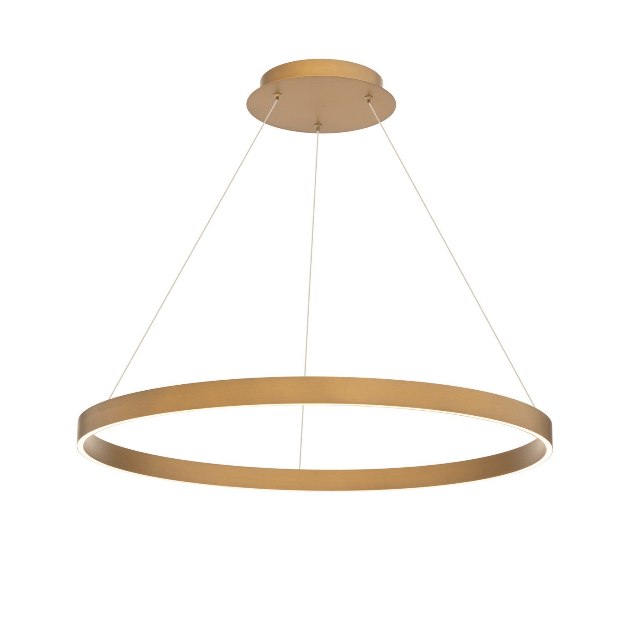 Sirius 31" LED Pendant, Aged Brass Finish - Bees Lighting