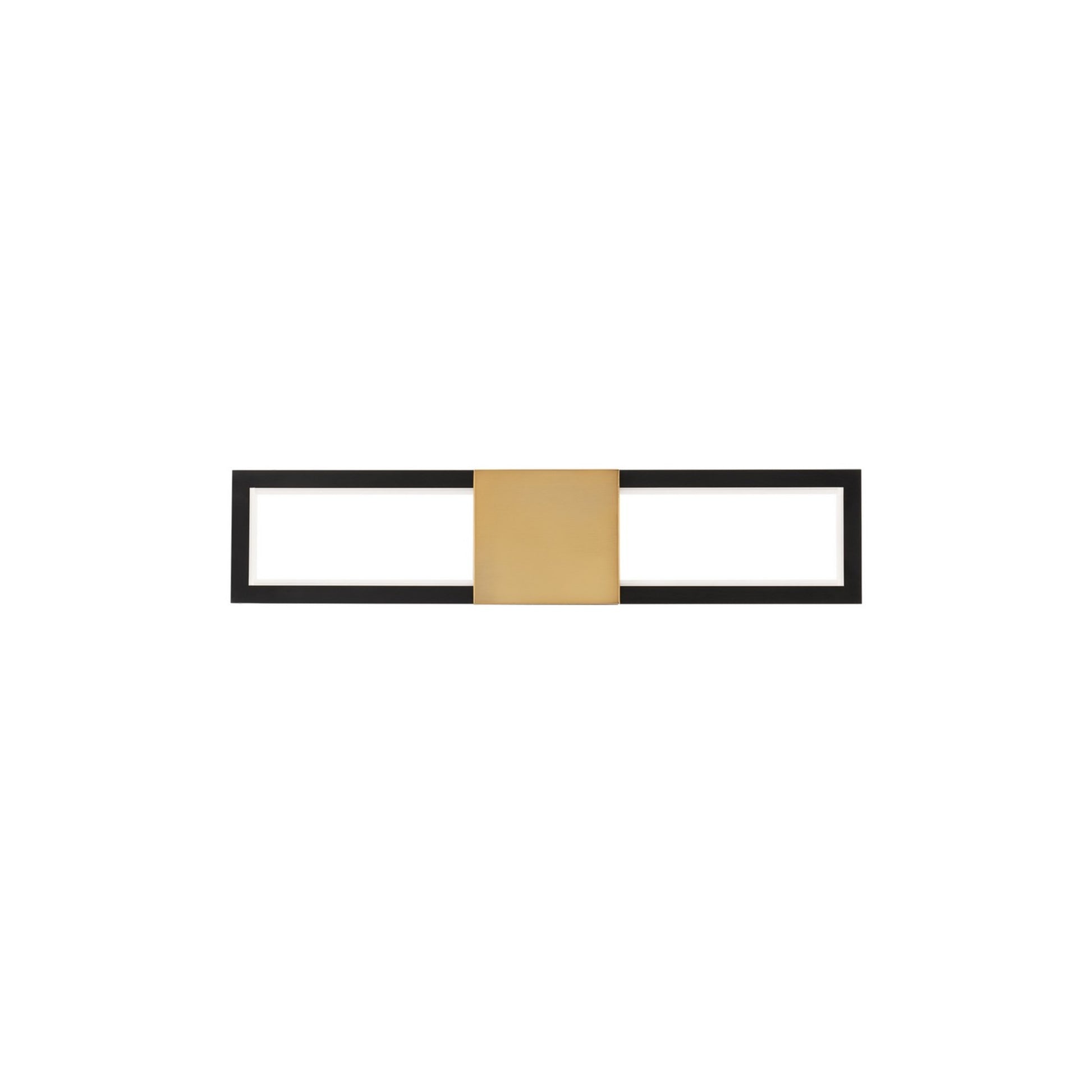 Peekaboo 22" LED Bath Vanity, 4CCT, Black/Aged Brass Finish - Bees Lighting