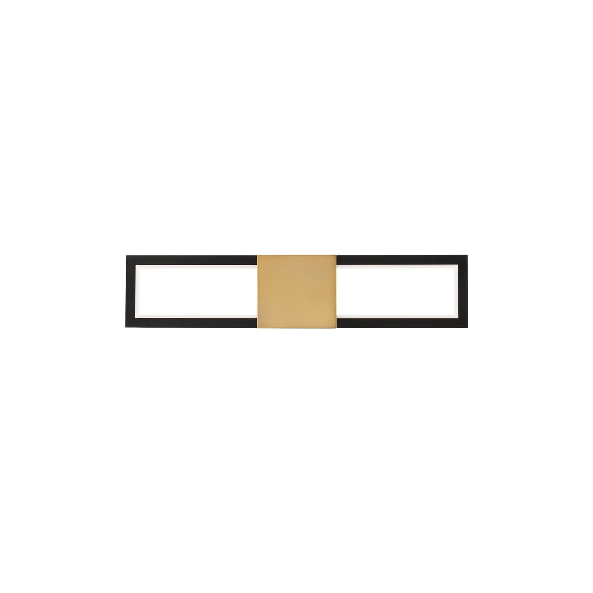 Peekaboo 22" LED Bath Vanity, 4CCT, Black/Aged Brass Finish - Bees Lighting