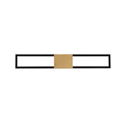 Peekaboo 32" LED Bath Vanity, 4CCT, Black/Aged Brass Finish - Bees Lighting