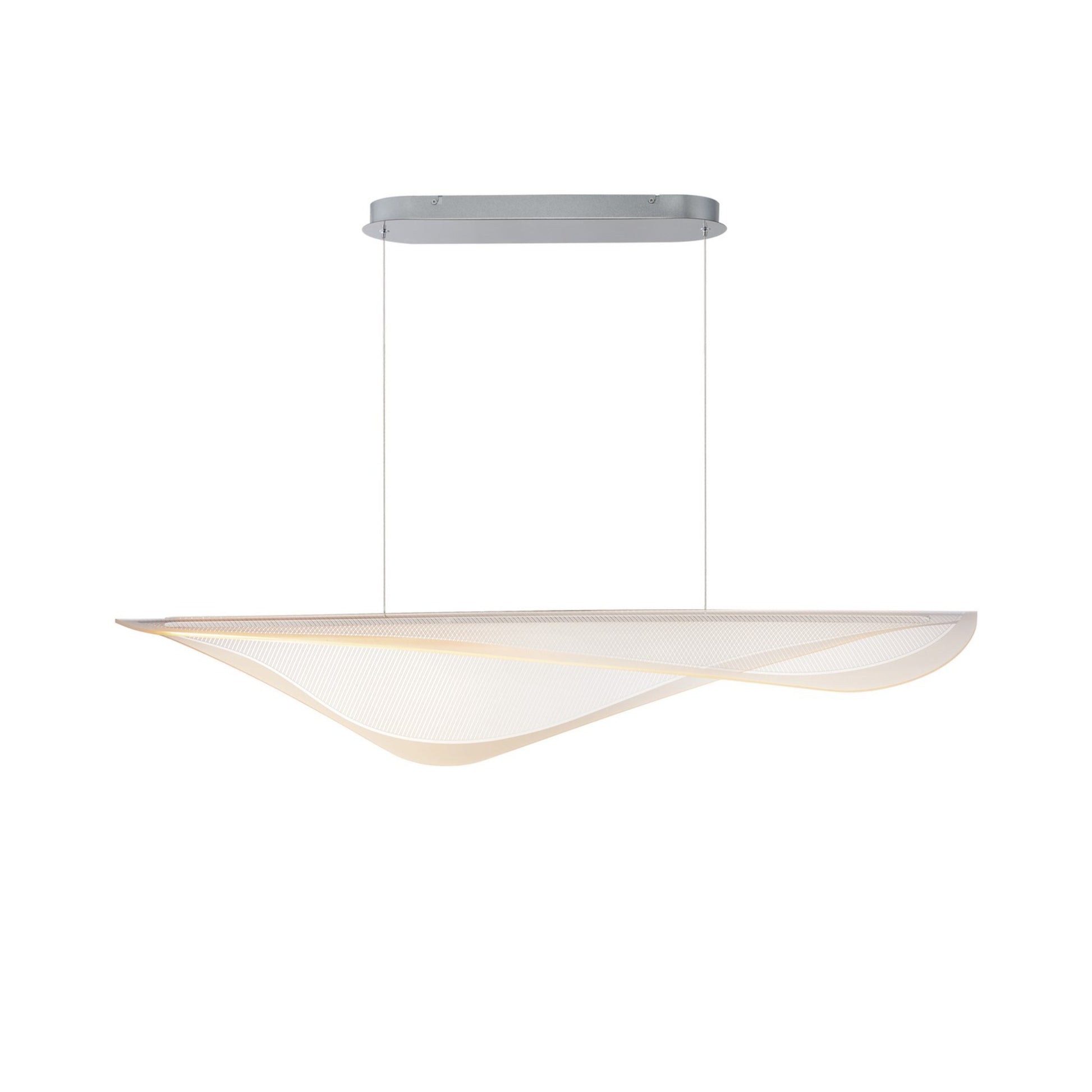 Manta 47" LED Linear Pendant, Polished Chrome Finish - Bees Lighting