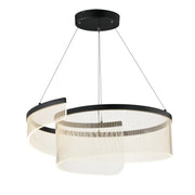Sonata 24" LED Pendant, Black Finish - Bees Lighting