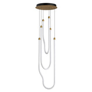 Soleil 13" 3-Light LED Pendant, Natural Aged Brass Finish - Bees Lighting