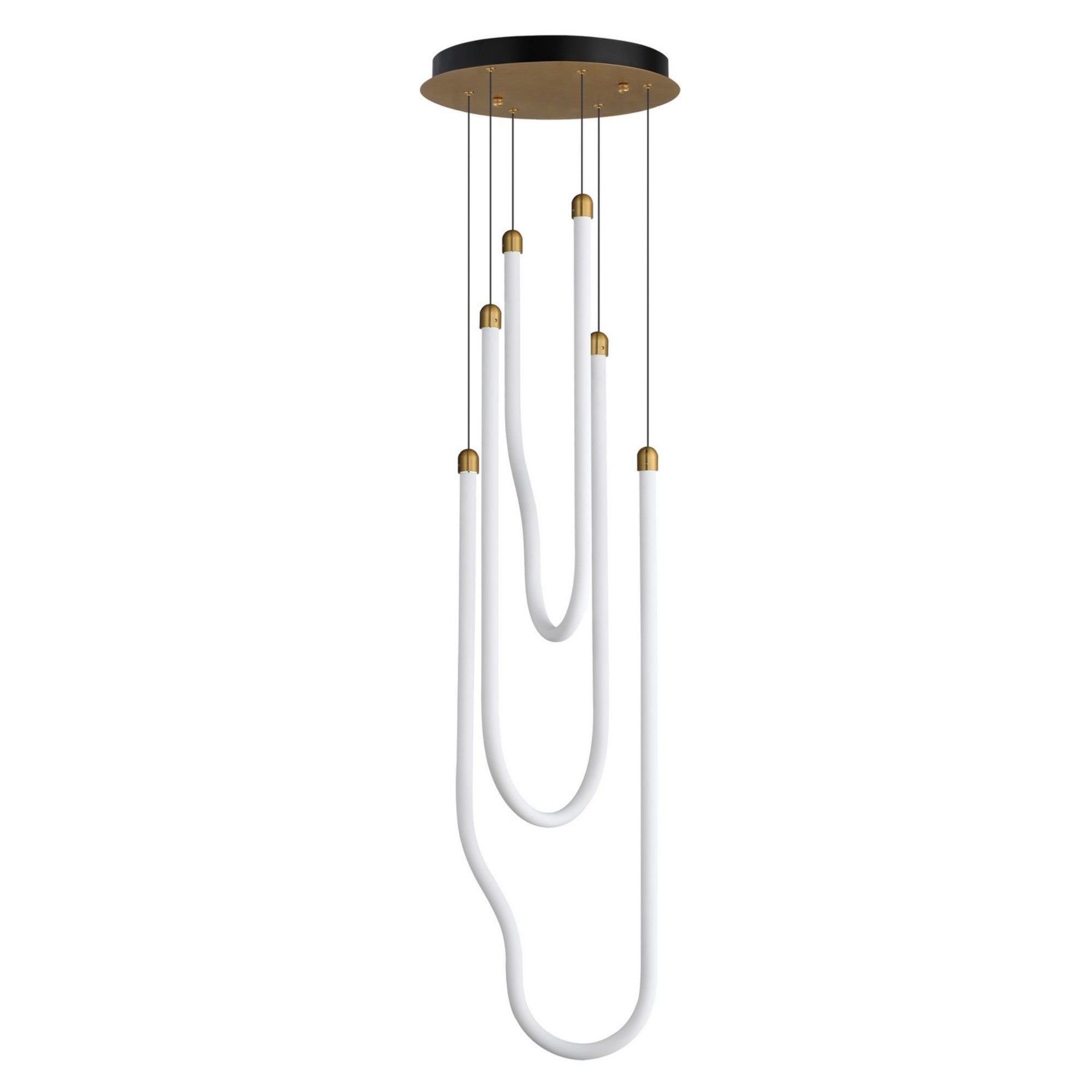 Soleil 13" 3-Light LED Pendant, Natural Aged Brass Finish - Bees Lighting