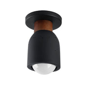 Pompeii 8" Flush Mount, Lava / Black Finish - Bees Lighting