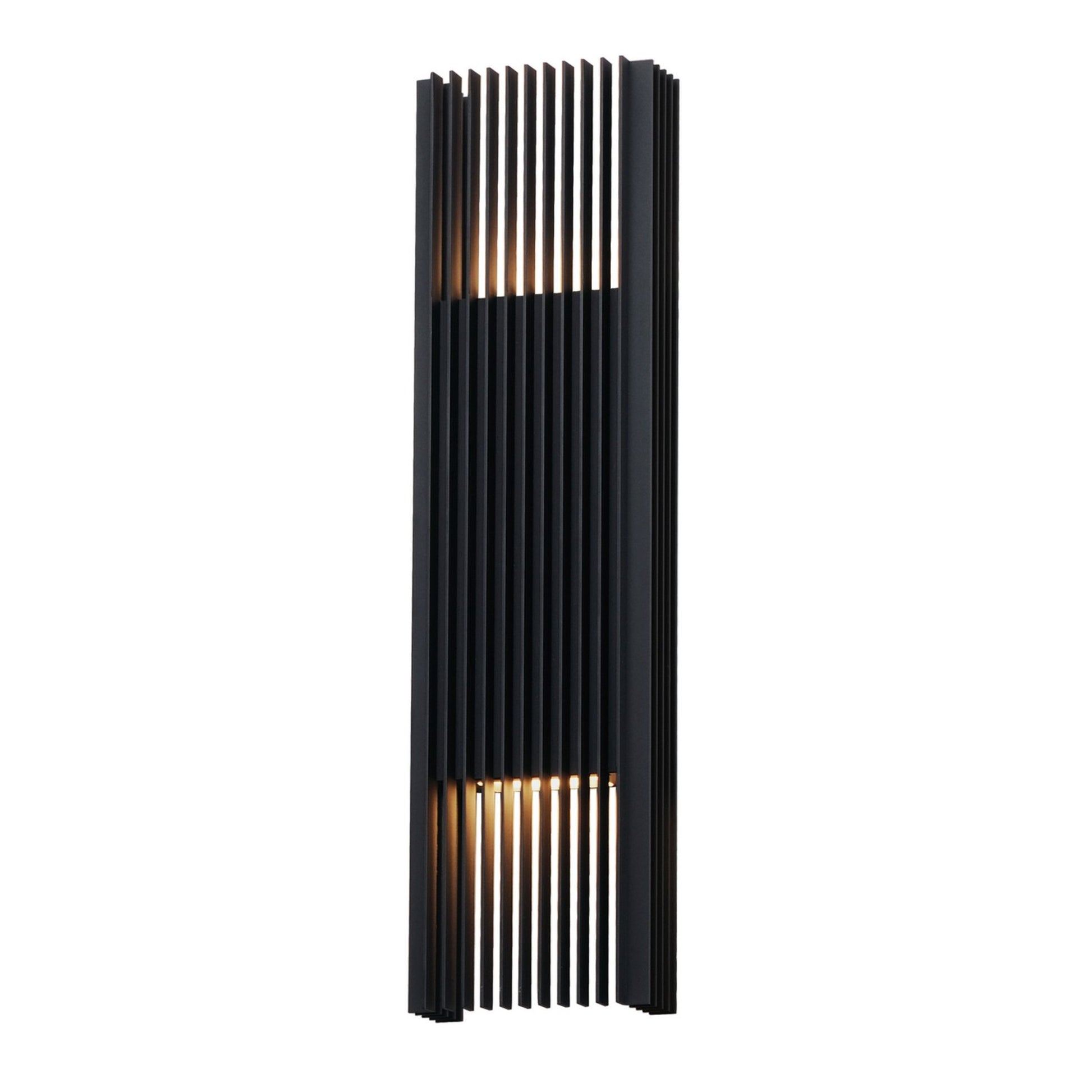Rampart 30" XL LED Outdoor Wall Sconce, Black Finish - Bees Lighting