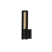 Citadel 15" LED Outdoor Wall Sconce, Black Finish - Bees Lighting