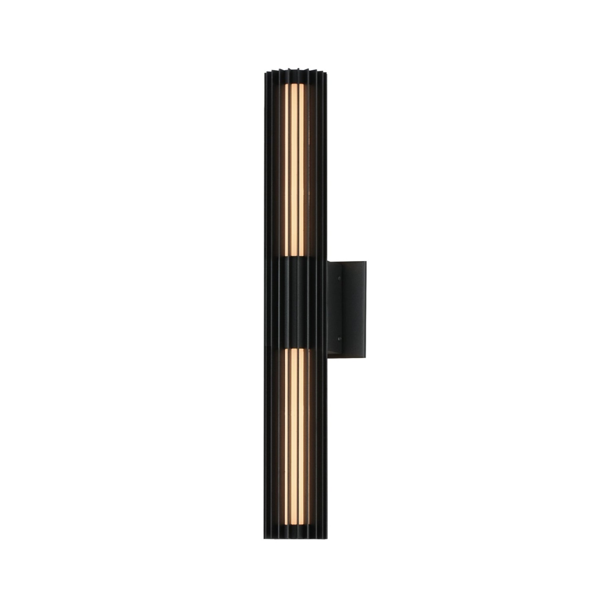 Citadel 24" LED Outdoor Wall Sconce, Black Finish - Bees Lighting