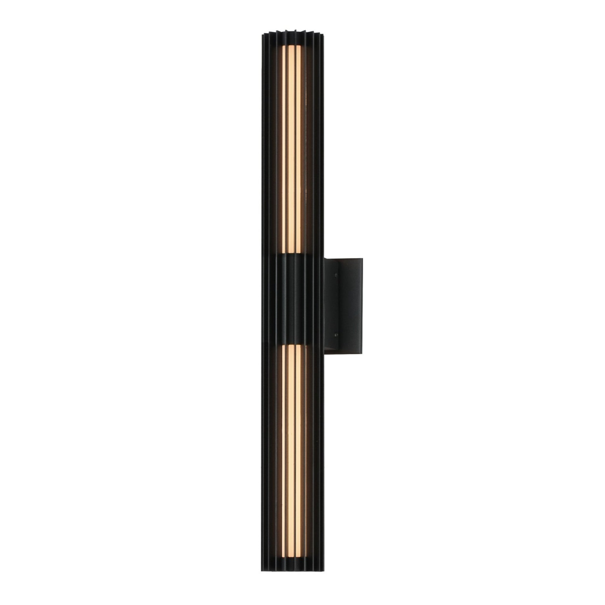 Citadel 28" LED Outdoor Wall Sconce, Black Finish - Bees Lighting