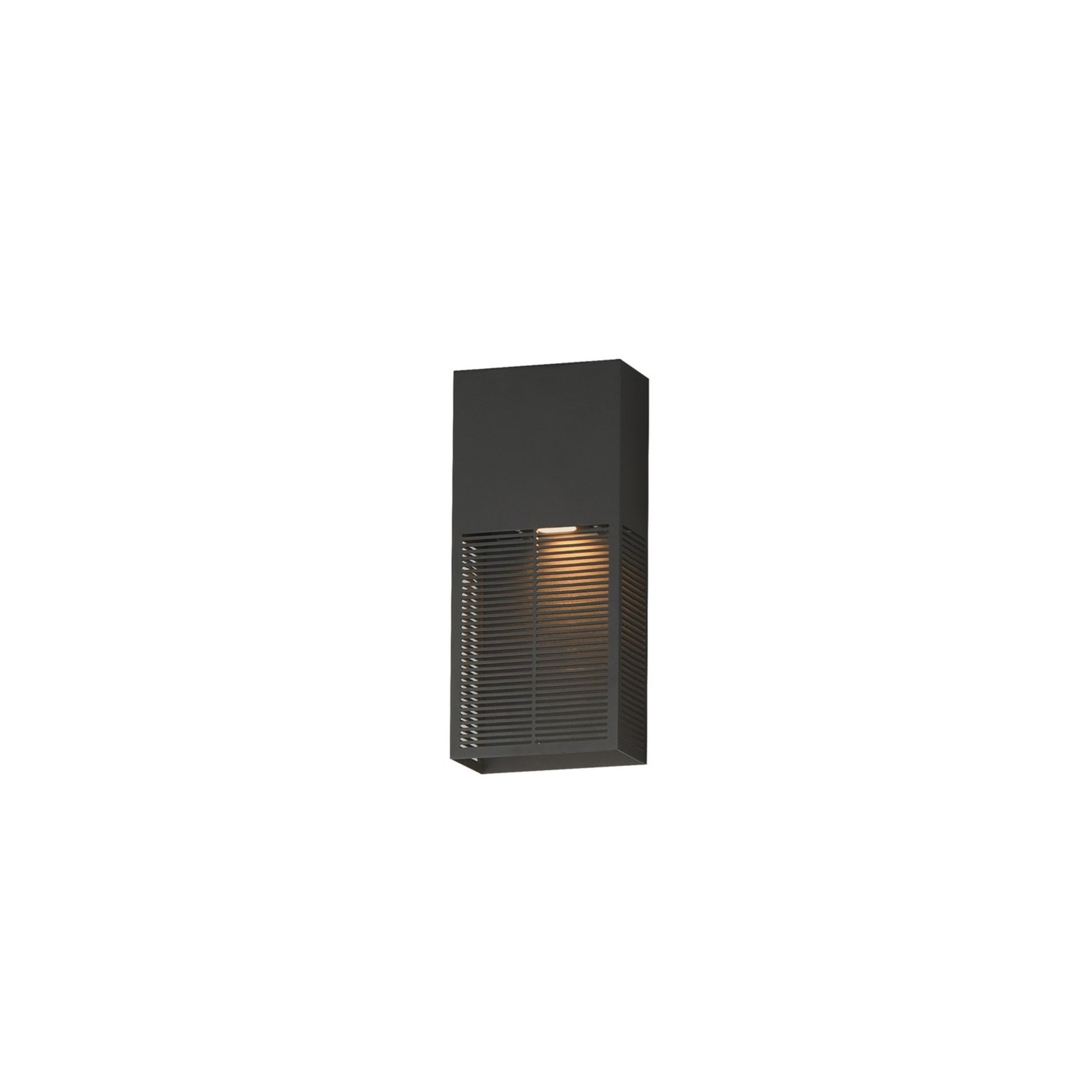Grate 14" LED Outdoor Wall Sconce, Architectural Bronze Finish - Bees Lighting