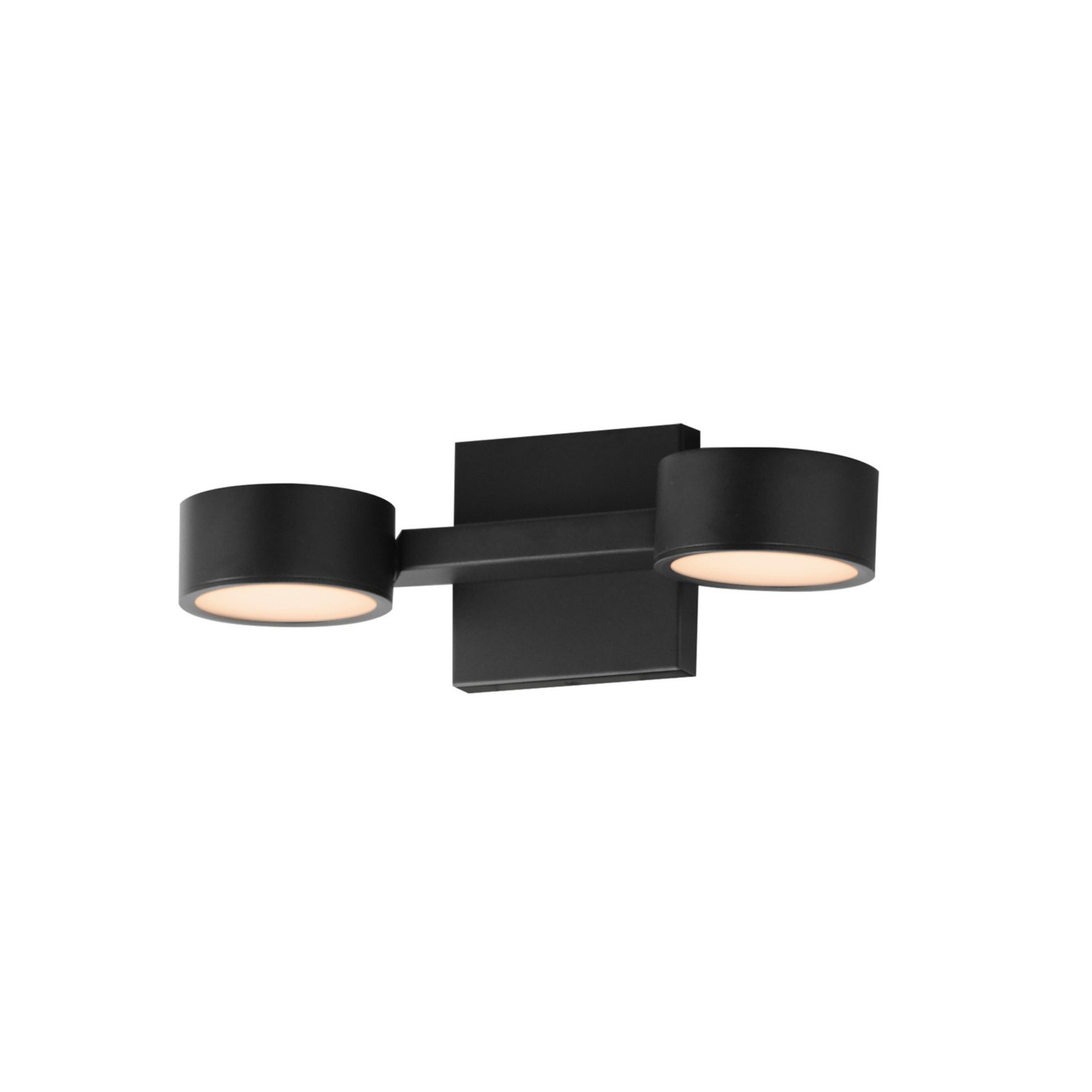 Embrace 14" 2-Light LED Wall Sconce, Black Finish - Bees Lighting
