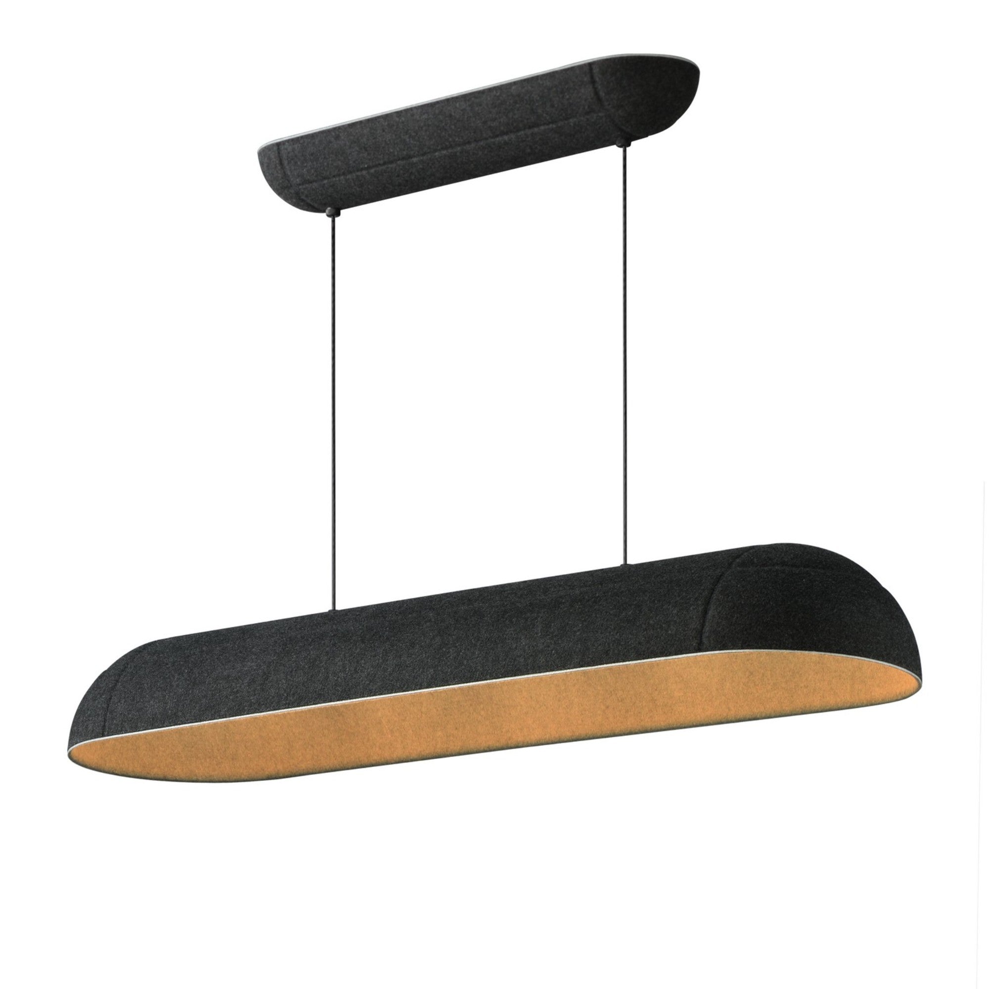 Wimbledon 40" LED Linear Pendant, Dark Gray Finish - Bees Lighting