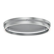 Groove 5CCT 24" LED Flush Mount, Brushed Aluminum Finish - Bees Lighting