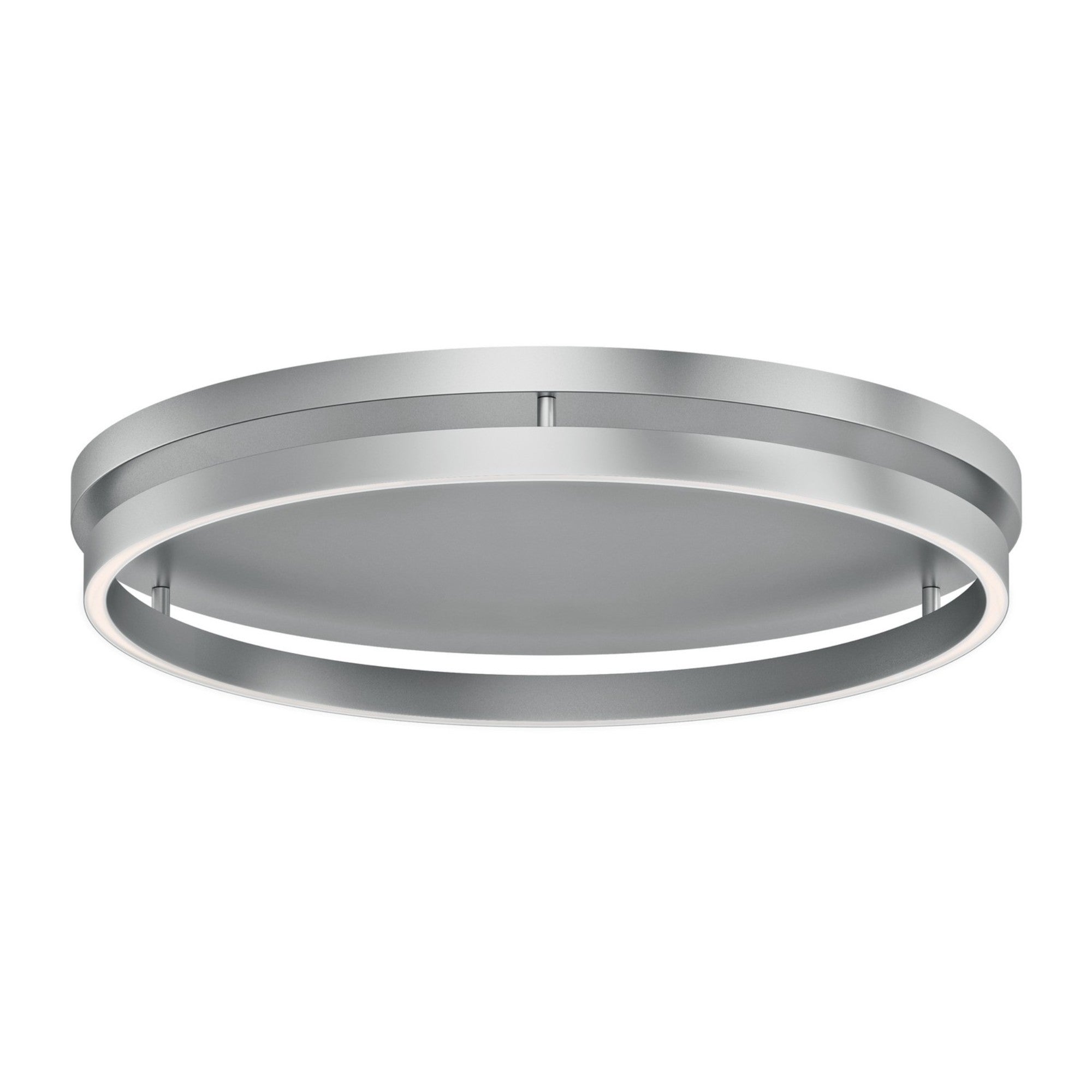 Groove 5CCT 24" LED Flush Mount, Brushed Aluminum Finish - Bees Lighting