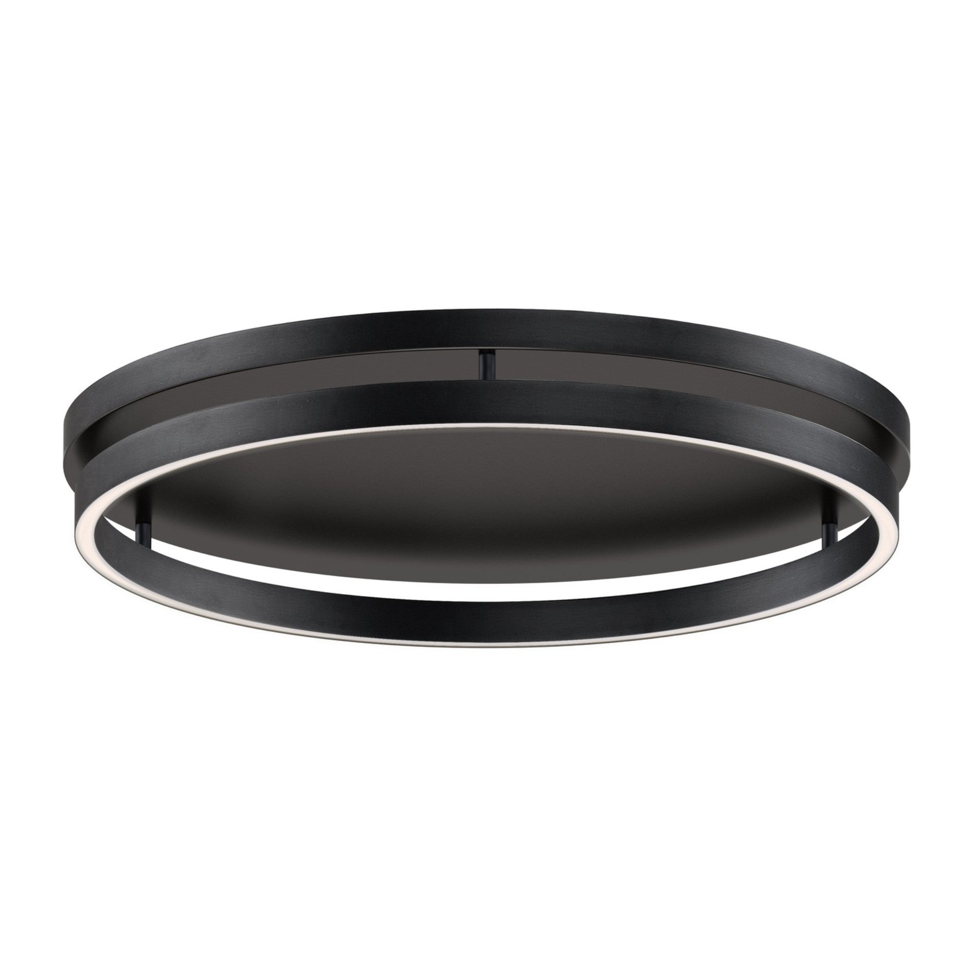 Groove 5CCT 24" LED Flush Mount, Black Finish - Bees Lighting