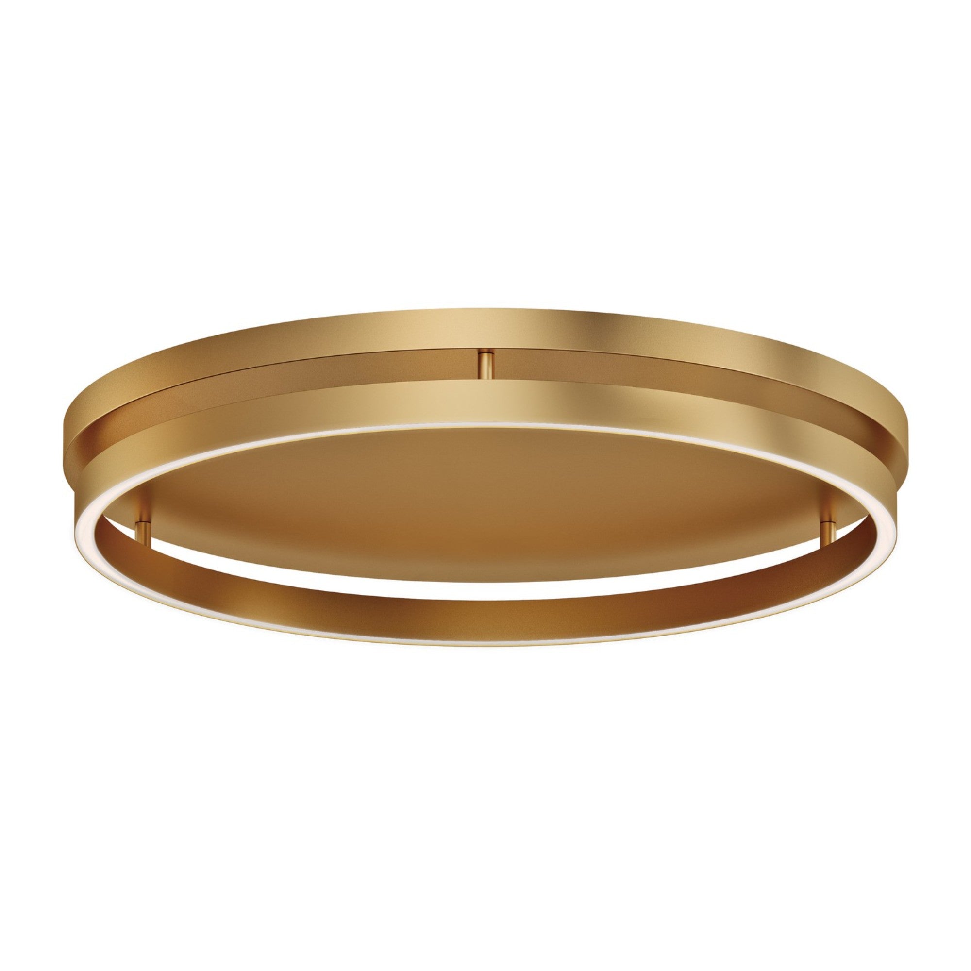 Groove 5CCT 24" LED Flush Mount, Gold Finish - Bees Lighting