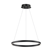 Groove 5CCT 24" LED Pendant, Black Finish - Bees Lighting
