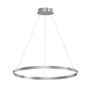 Groove 5CCT 32" LED Pendant, Brushed Aluminum Finish - Bees Lighting