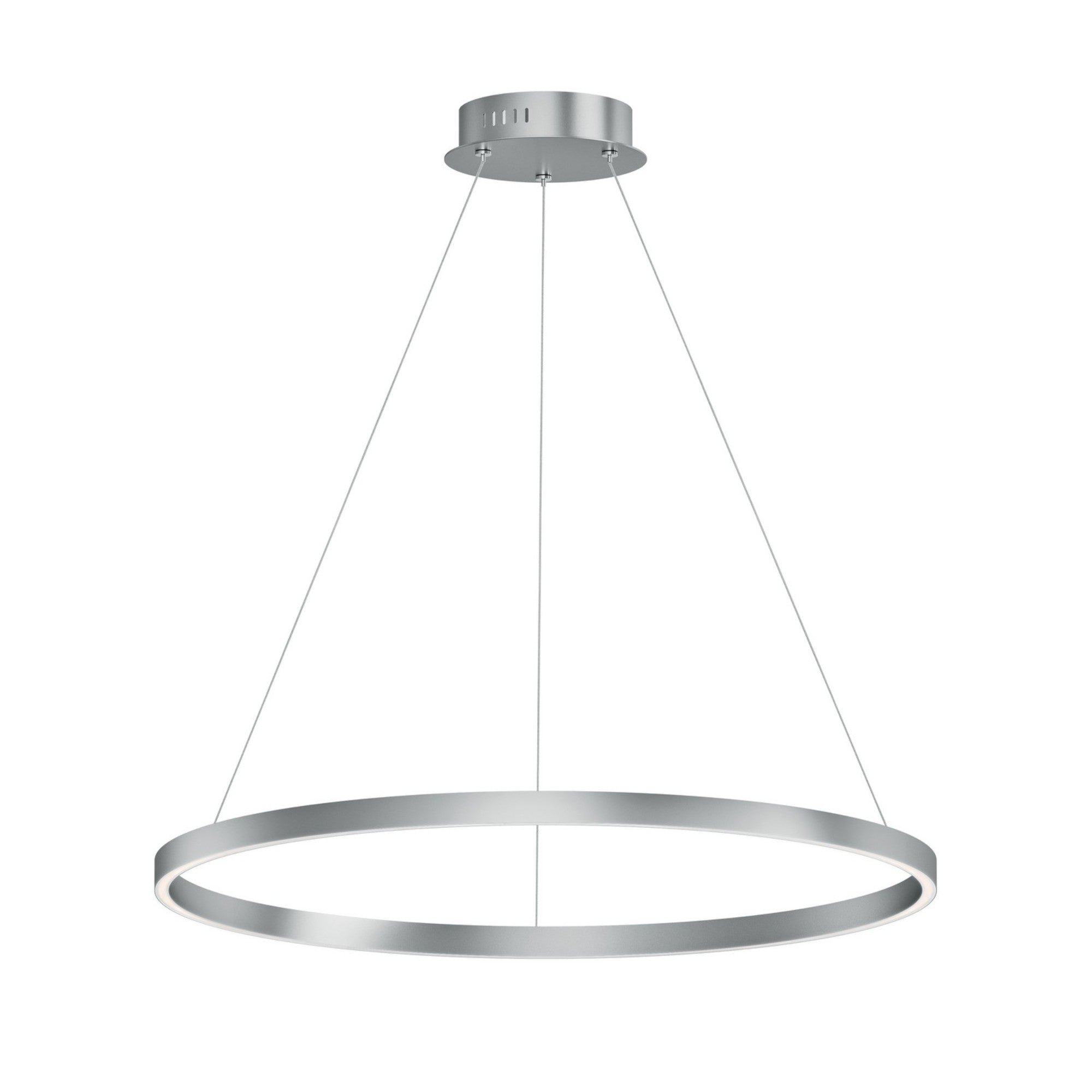 Groove 5CCT 32" LED Pendant, Brushed Aluminum Finish - Bees Lighting