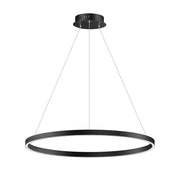 Groove 5CCT 32" LED Pendant, Black Finish - Bees Lighting
