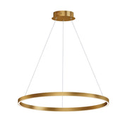 Groove 5CCT 32" LED Pendant, Gold Finish - Bees Lighting