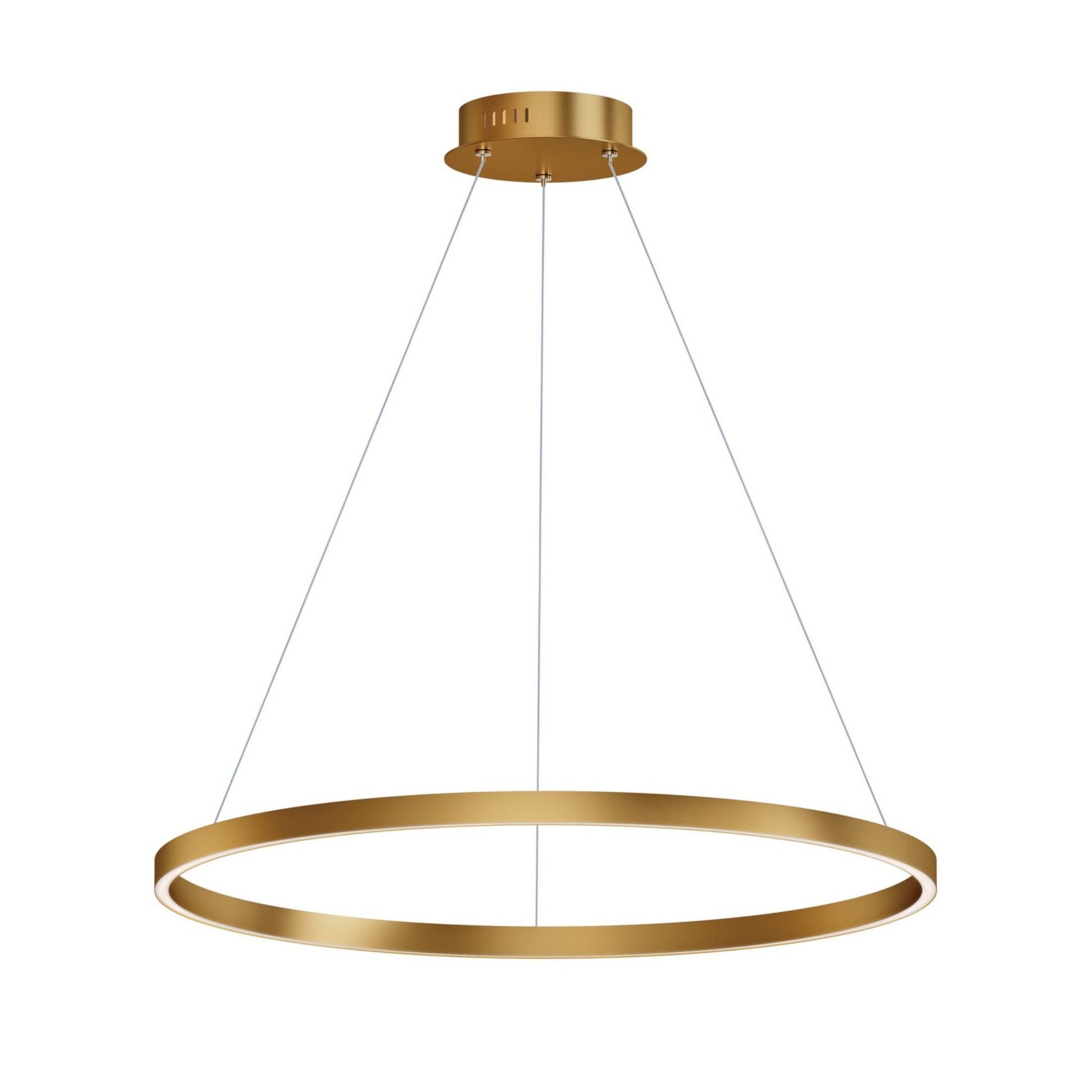 Groove 5CCT 32" LED Pendant, Gold Finish - Bees Lighting