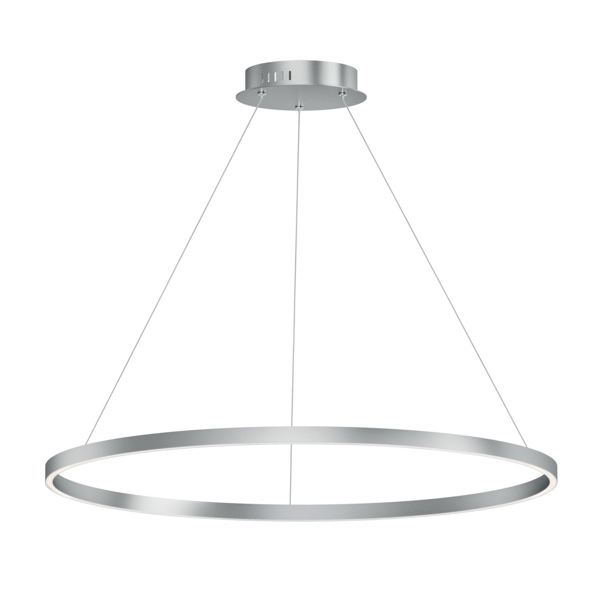 Groove 5CCT 40" LED Pendant, Brushed Aluminum Finish - Bees Lighting