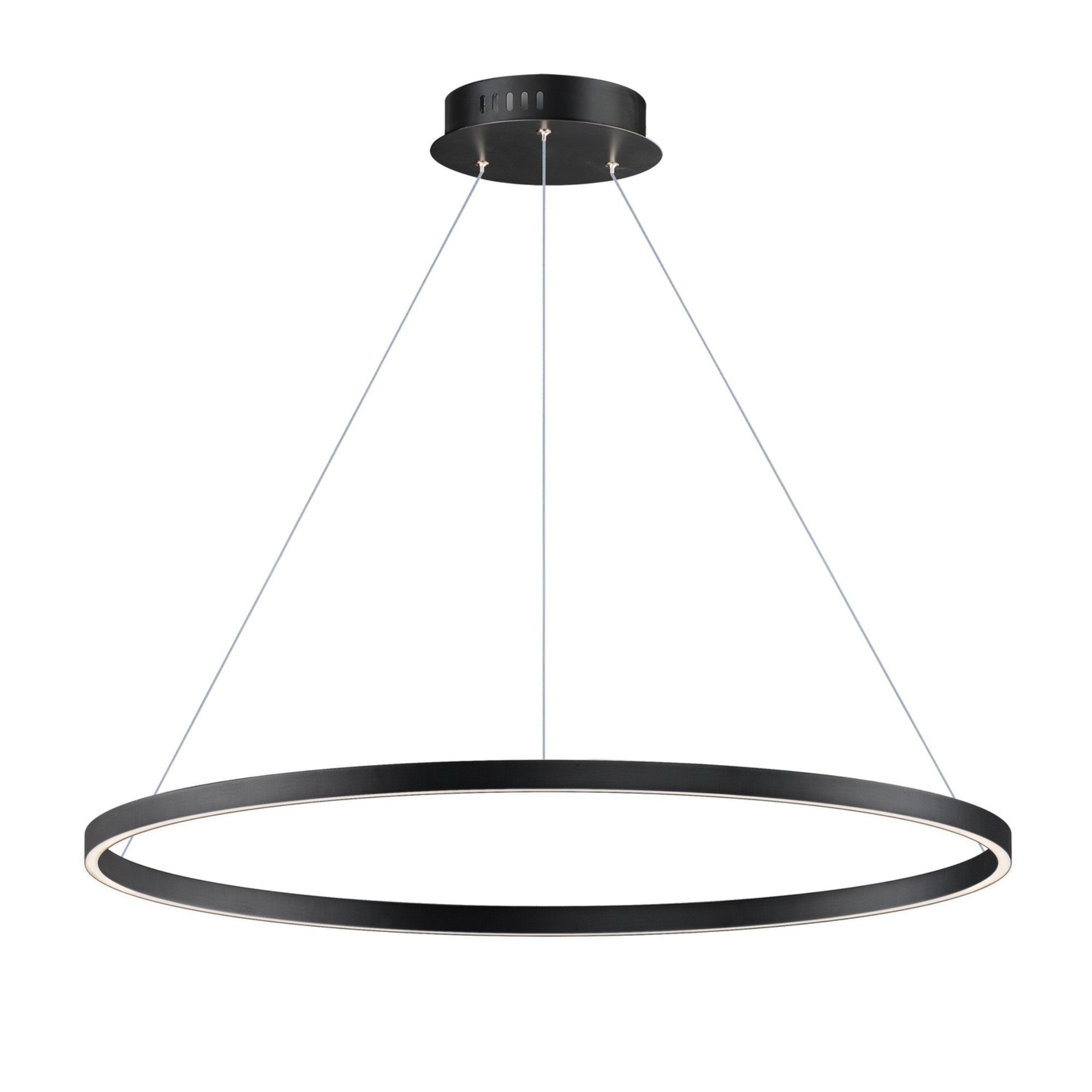 Groove 5CCT 40" LED Pendant, Black Finish - Bees Lighting