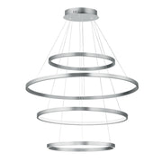 Groove 5CCT 40" 4-Tier LED Pendant, Brushed Aluminum Finish - Bees Lighting