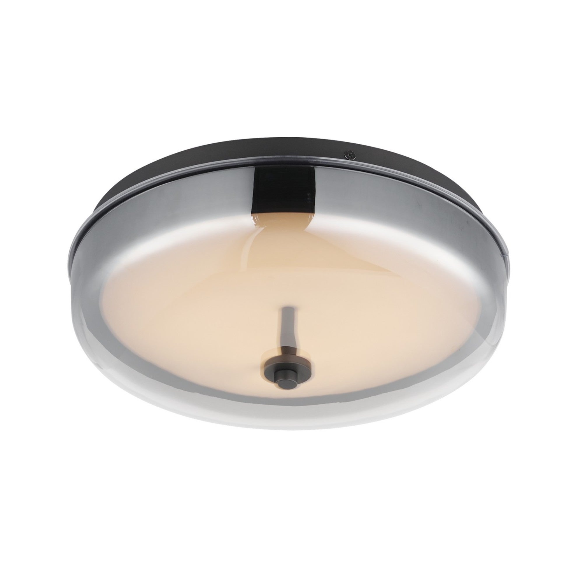 Voto 12" LED Flush Mount, Gunmetal Finish - Bees Lighting