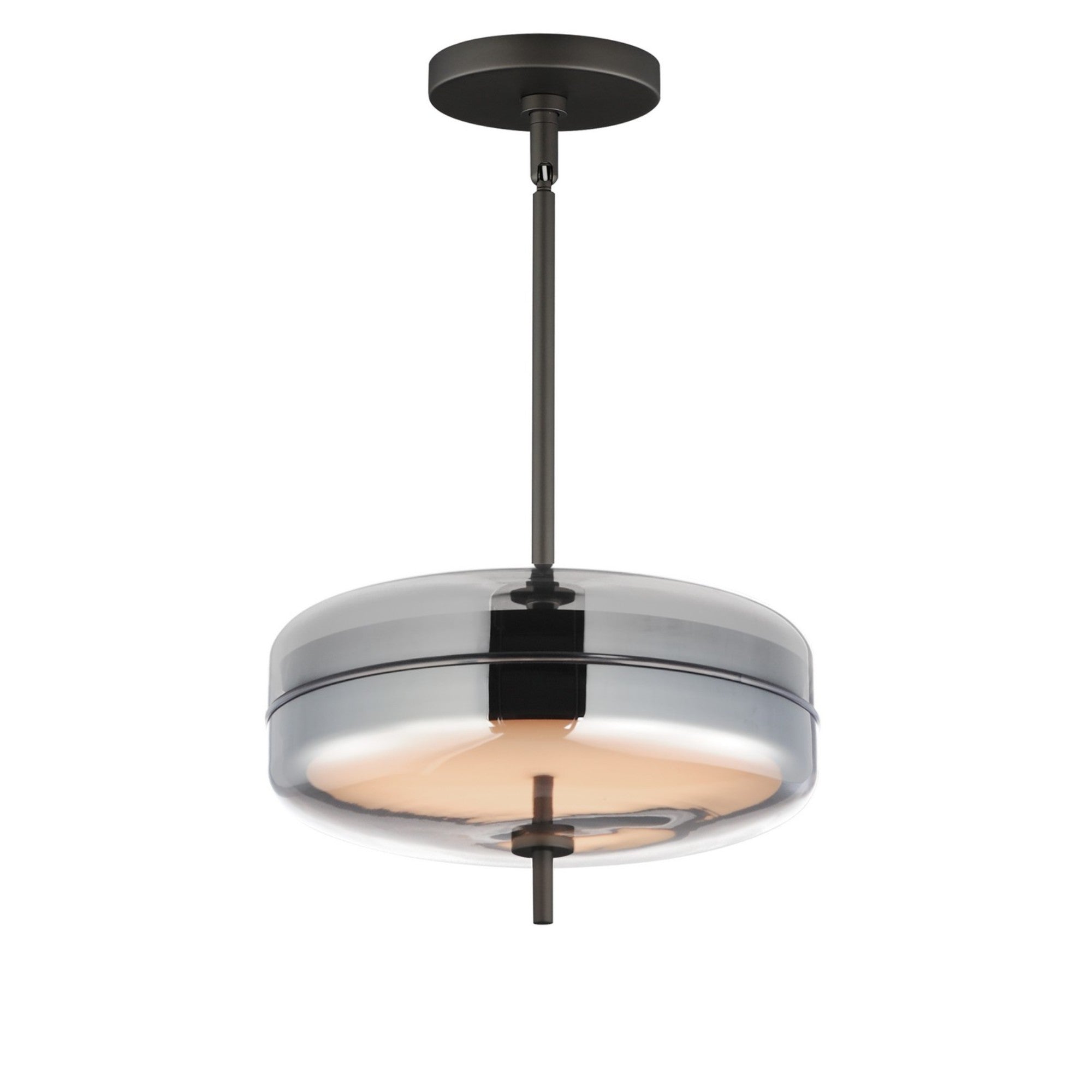 Voto 12" 2-Light LED Pendant, Gunmetal Finish - Bees Lighting