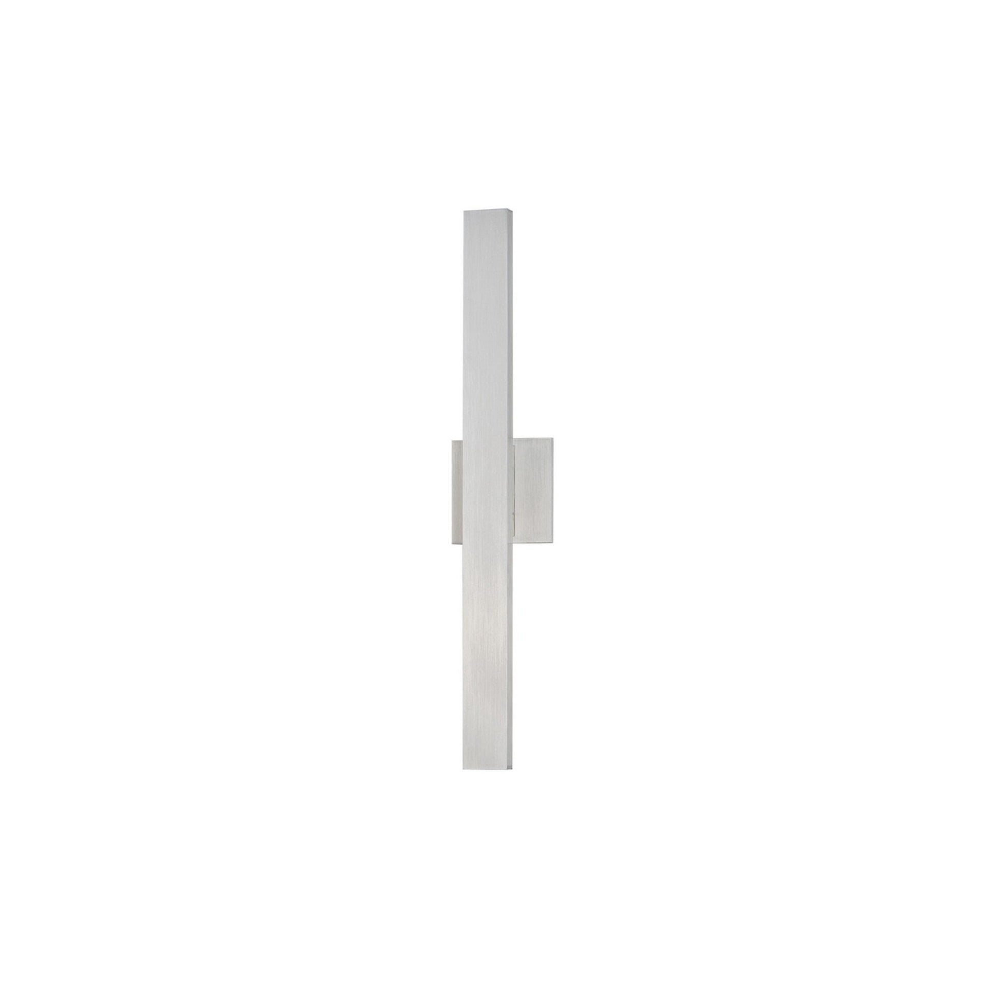 Alumilux Line 5CCT 24" LED Outdoor Wall Sconce, Satin Aluminum Finish - Bees Lighting