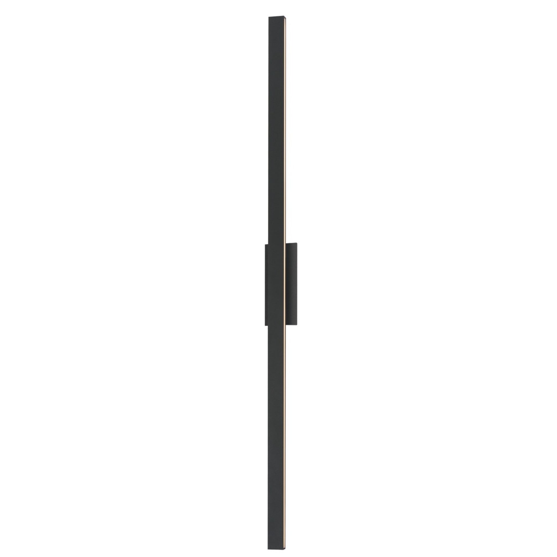 Alumilux Sideline 96" LED Outdoor Wall Sconce, Black Finish - Bees Lighting