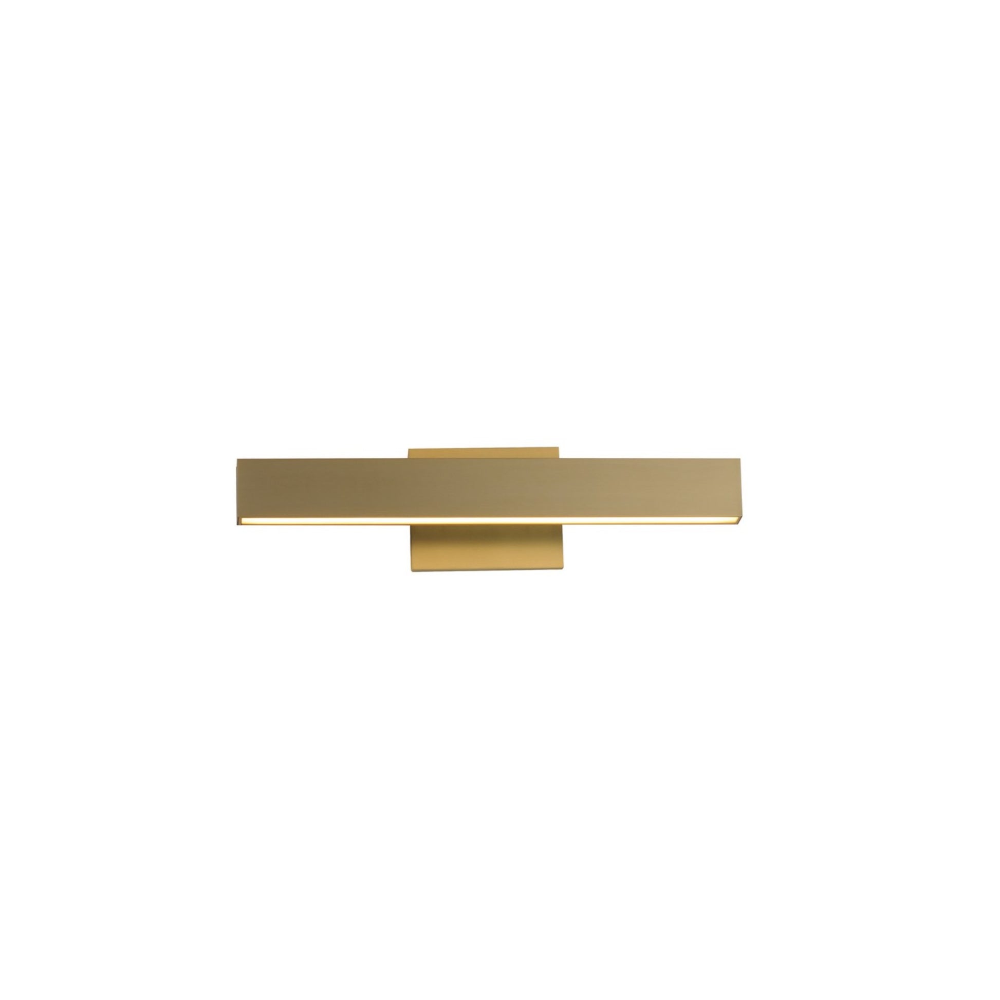 Alumilux Sideline 5CCT 18" LED Bath Vanity, Satin Brass Finish - Bees Lighting
