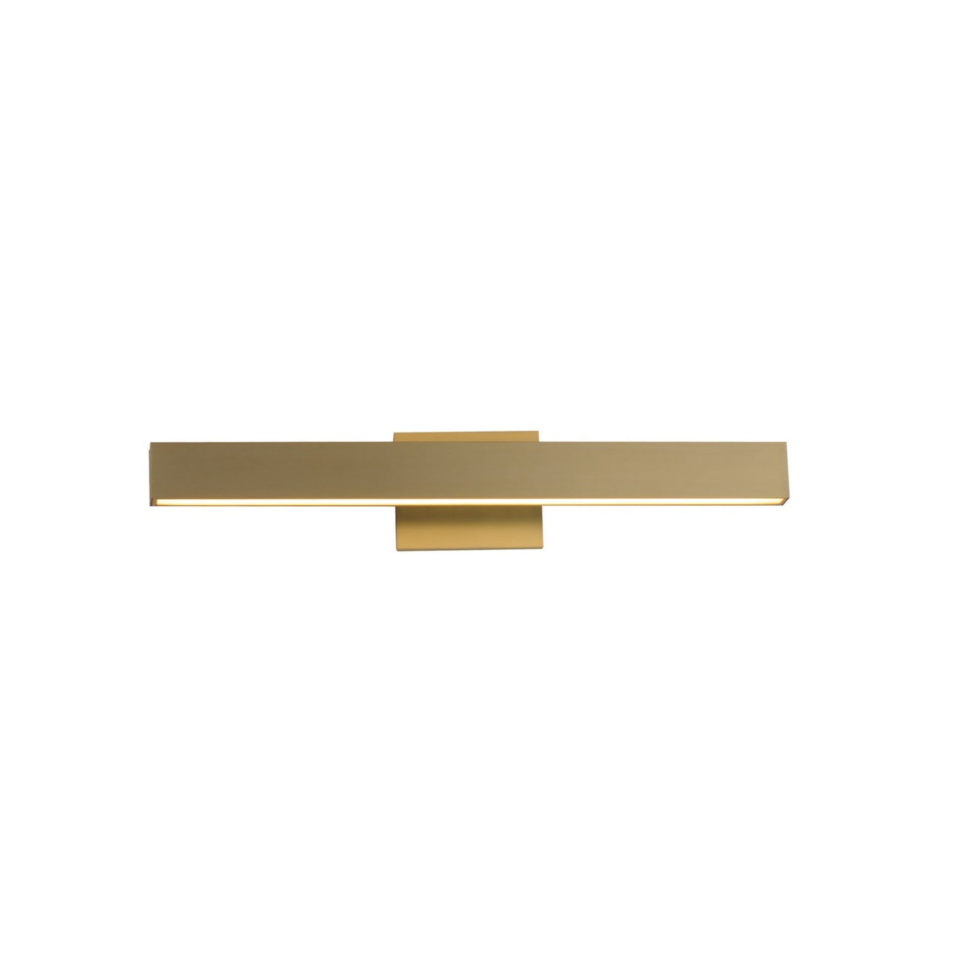 Alumilux Sideline 5CCT 24" LED Bath Vanity, Satin Brass Finish - Bees Lighting