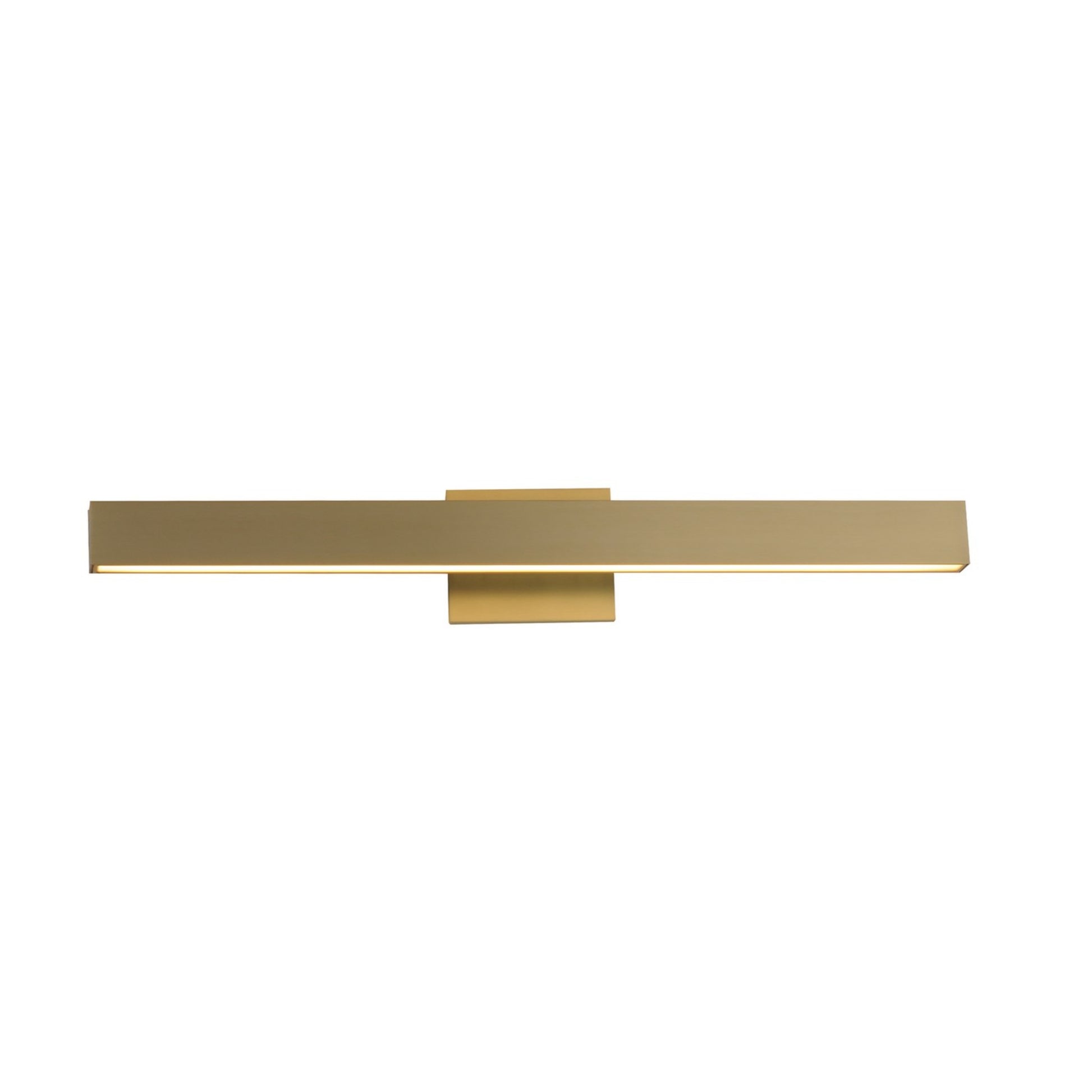 Alumilux Sideline 5CCT 30" LED Bath Vanity, Satin Brass Finish - Bees Lighting