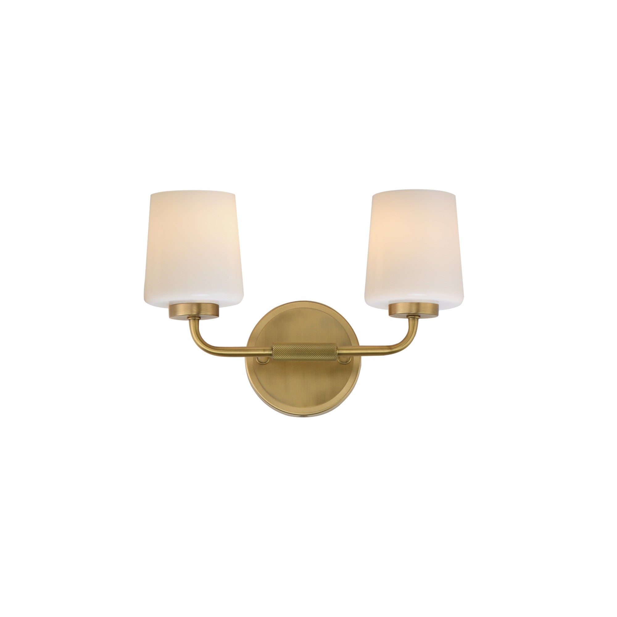 Durham 14" 2-Light Wall Sconce, Natural Aged Brass Finish - Bees Lighting