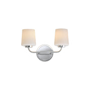 Durham 14" 2-Light Wall Sconce, Polished Chrome Finish - Bees Lighting