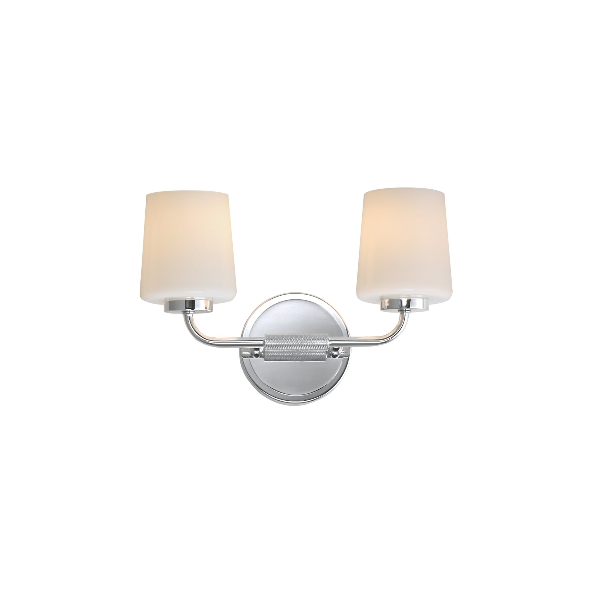 Durham 14" 2-Light Wall Sconce, Polished Chrome Finish - Bees Lighting