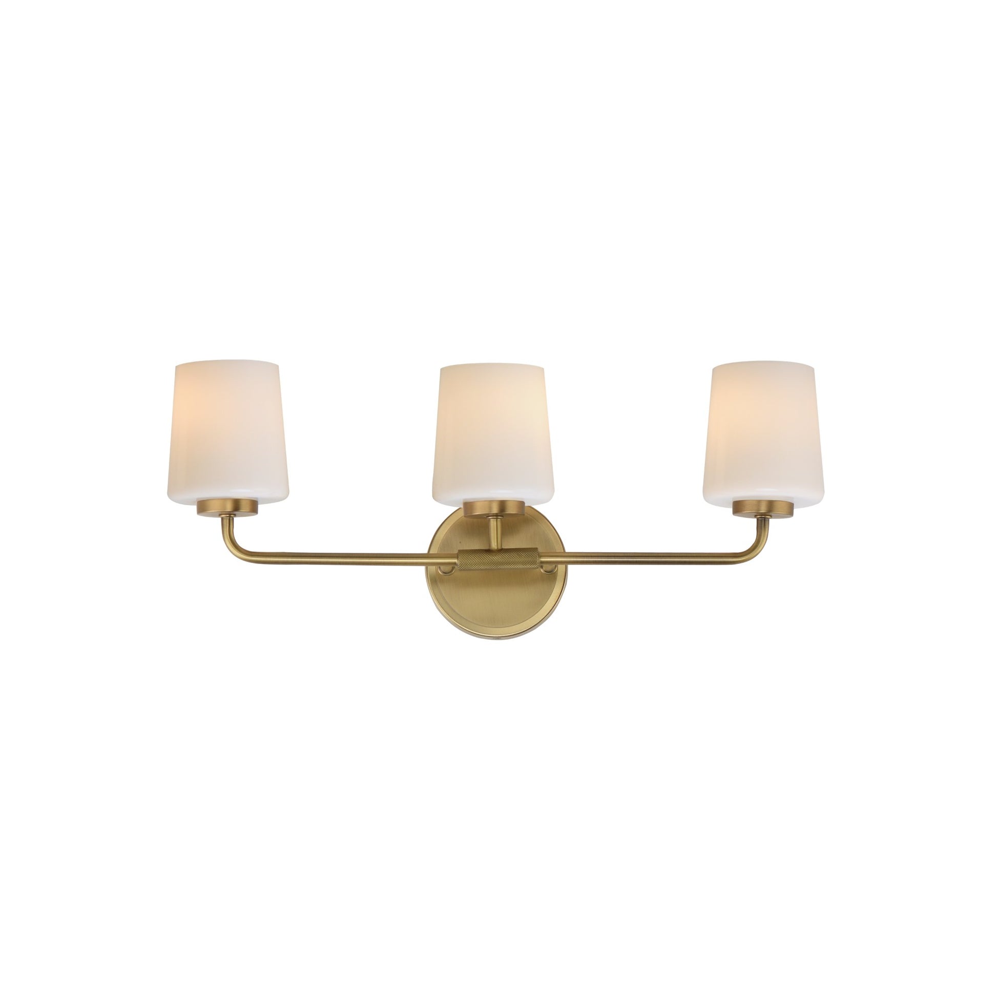 Durham 23" 3-Light Bath Vanity, Natural Aged Brass Finish - Bees Lighting