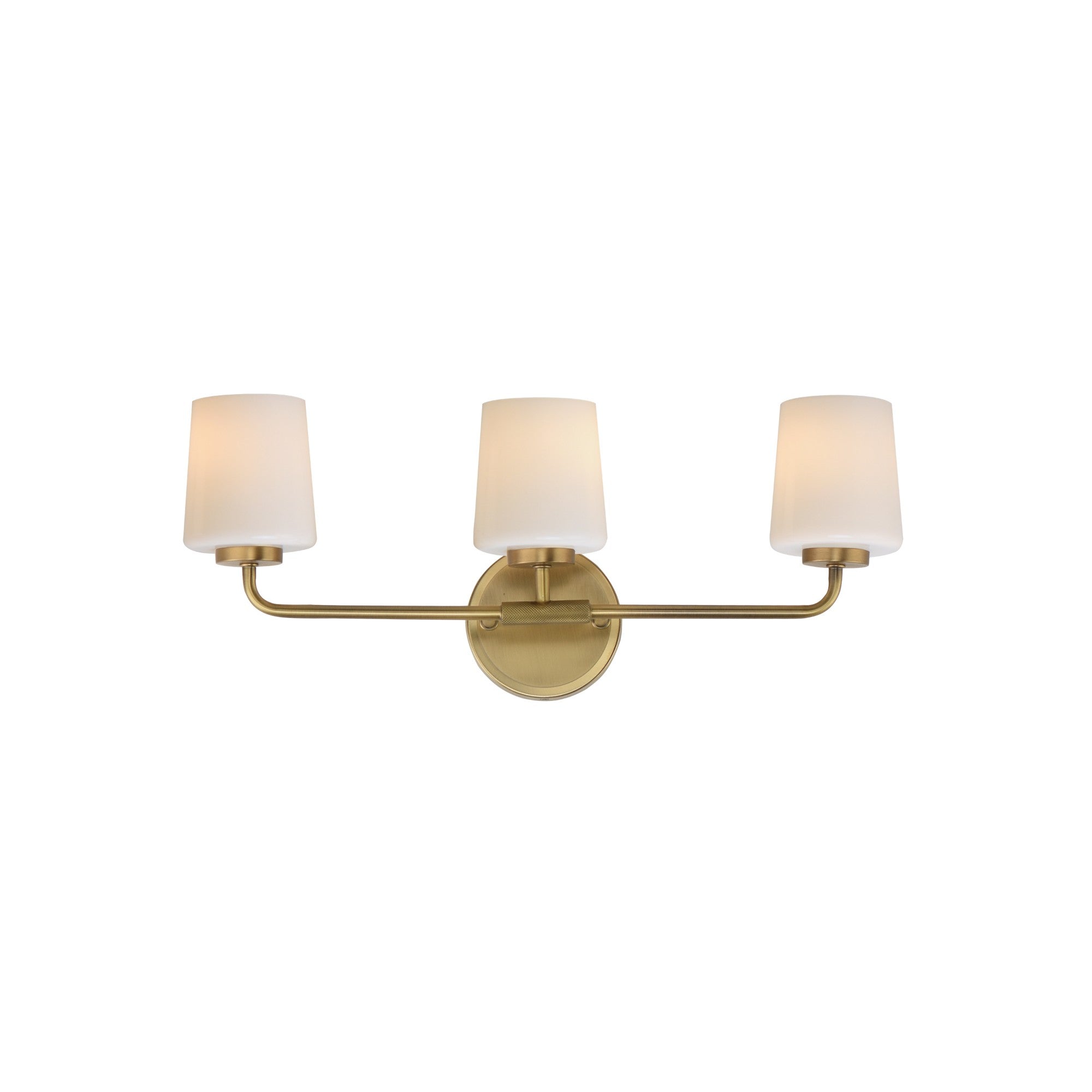 Durham 23" 3-Light Bath Vanity, Natural Aged Brass Finish - Bees Lighting